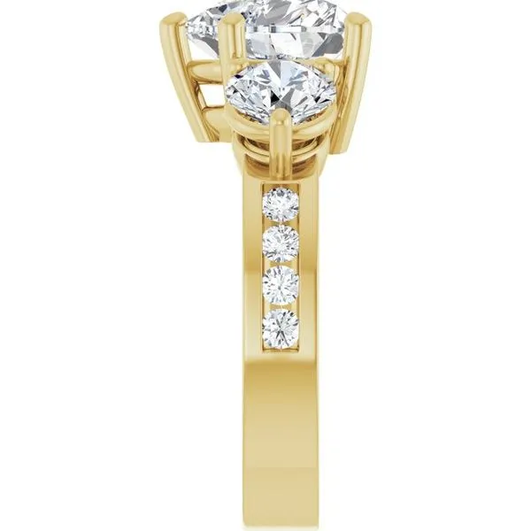 Three-Stone Engagement Ring Image 4 The Ring Austin Round Rock, TX