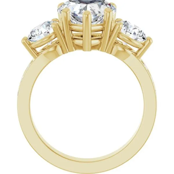 Three-Stone Engagement Ring Image 2 The Ring Austin Round Rock, TX