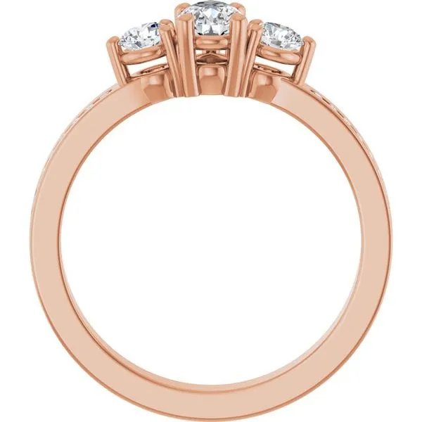 Three-Stone Engagement Ring Image 2 House of Silva Wooster, OH