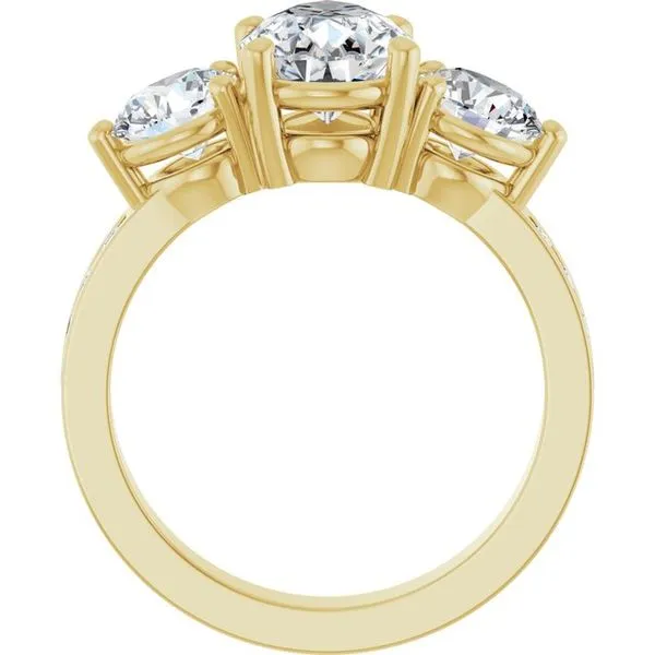 Three-Stone Engagement Ring Image 2 House of Silva Wooster, OH