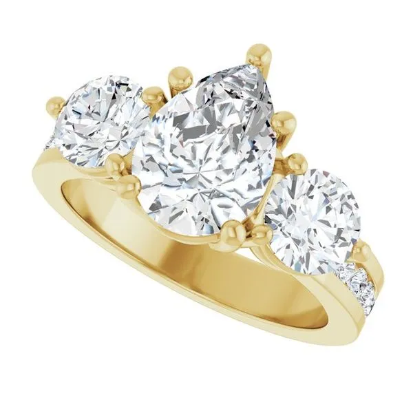 Three-Stone Engagement Ring Image 5 House of Silva Wooster, OH