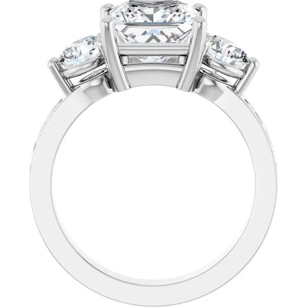 Three-Stone Engagement Ring Image 2 Northwood Jewelers Northwood, OH