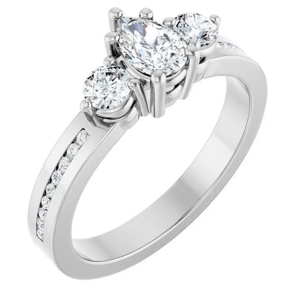 Three-Stone Engagement Ring Northwood Jewelers Northwood, OH
