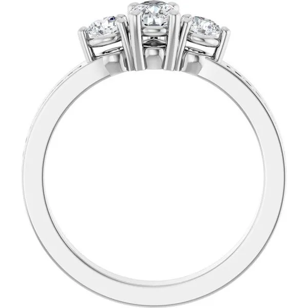 Three-Stone Engagement Ring Image 2 Northwood Jewelers Northwood, OH