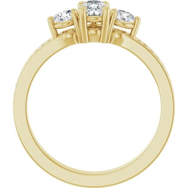 Three-Stone Engagement Ring Image 2 Northwood Jewelers Northwood, OH