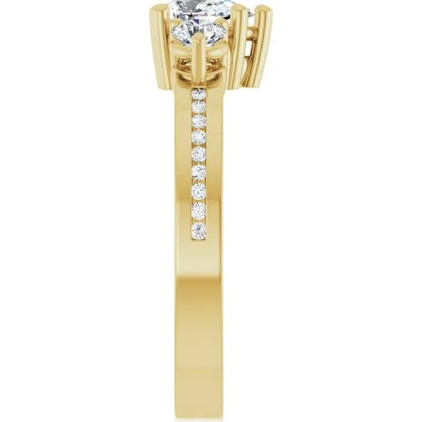 Three-Stone Engagement Ring Image 4 Jimmy Smith Jewelers Decatur, AL