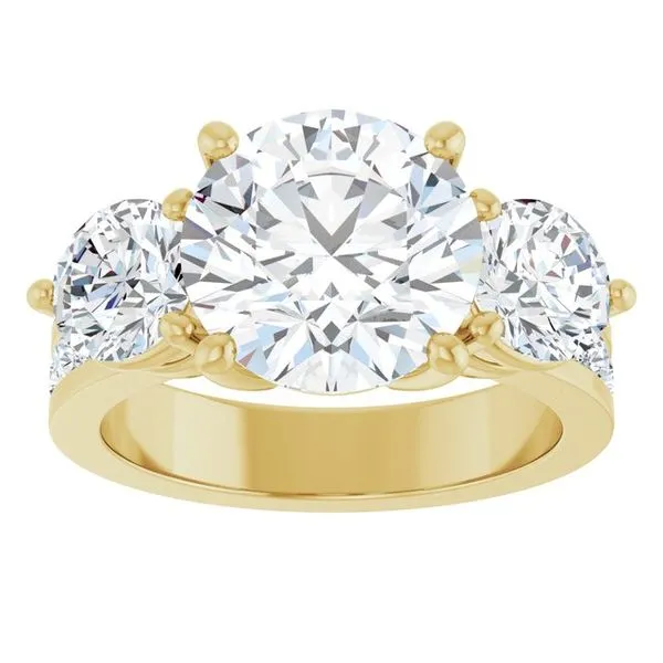 Three-Stone Engagement Ring Image 3 Clater Jewelers Louisville, KY