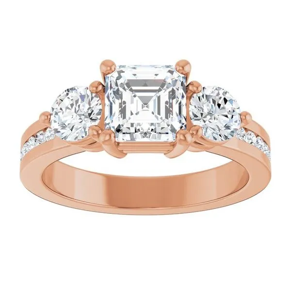 Three-Stone Engagement Ring Image 3 Clater Jewelers Louisville, KY