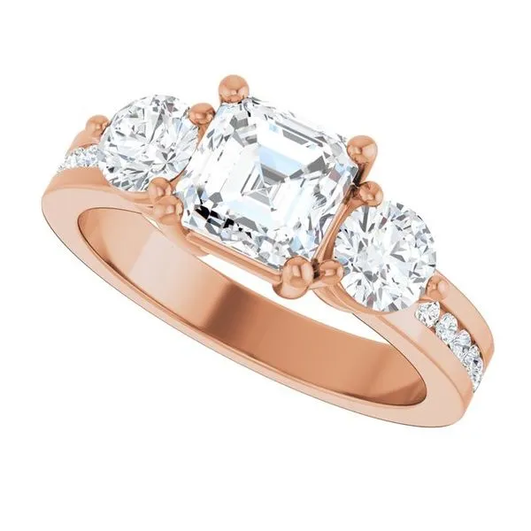 Three-Stone Engagement Ring Image 5 Shipley's Fine Jewelry Hampstead, MD