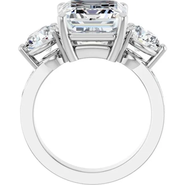 Three-Stone Engagement Ring Image 2 Northwood Jewelers Northwood, OH