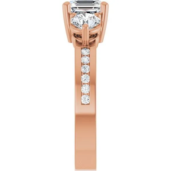 Three-Stone Engagement Ring Image 4 Austin's Fine Diamonds & Jewelry Lyndhurst, NJ