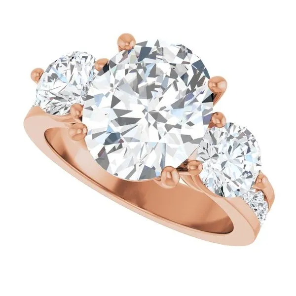 Three-Stone Engagement Ring Image 5 Clater Jewelers Louisville, KY