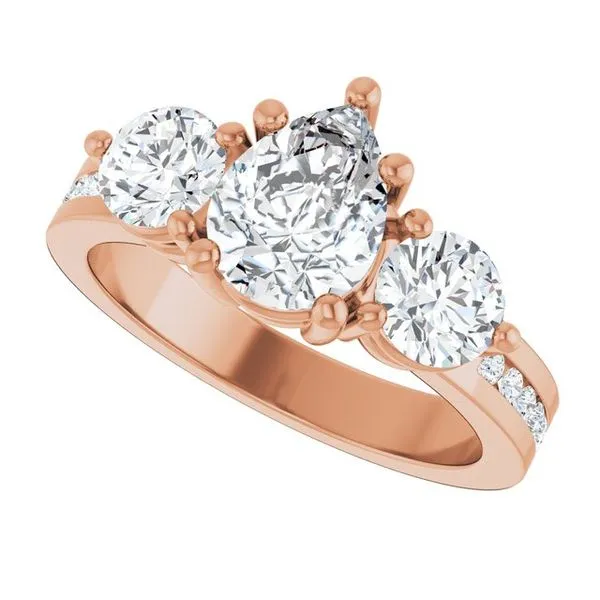 Three-Stone Engagement Ring Image 5 Paul James Jewelers Angels Camp, CA