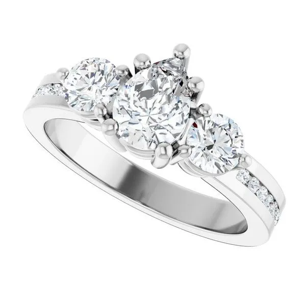 Three-Stone Engagement Ring Image 5 The Ring Austin Round Rock, TX