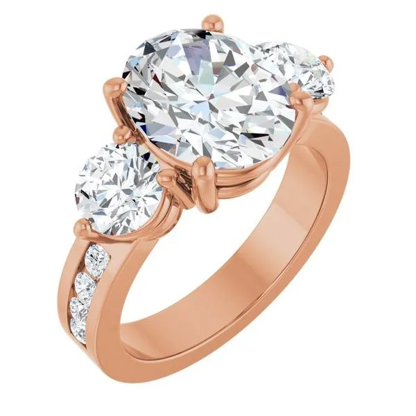 Three-Stone Engagement Ring Clater Jewelers Louisville, KY