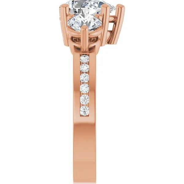 Three-Stone Engagement Ring Image 4 Witt's Jewelry Wayne, NE