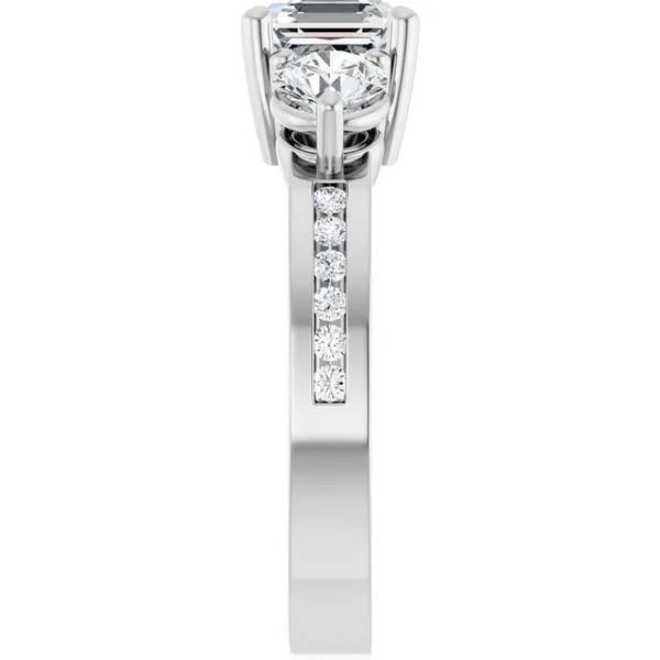 Three-Stone Engagement Ring Image 4 Clater Jewelers Louisville, KY