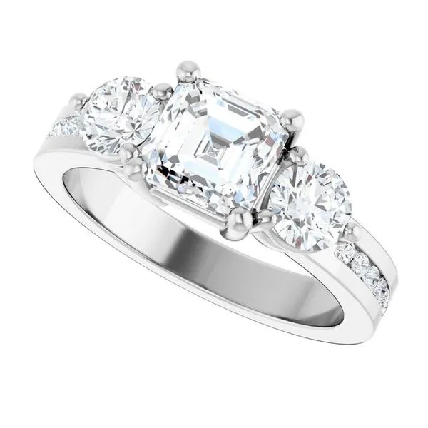 Three-Stone Engagement Ring Image 5 The Ring Austin Round Rock, TX