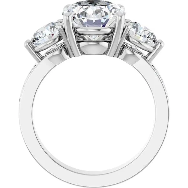 Three-Stone Engagement Ring Image 2 Clater Jewelers Louisville, KY