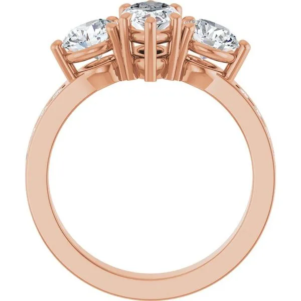 Three-Stone Engagement Ring Image 2 House of Silva Wooster, OH