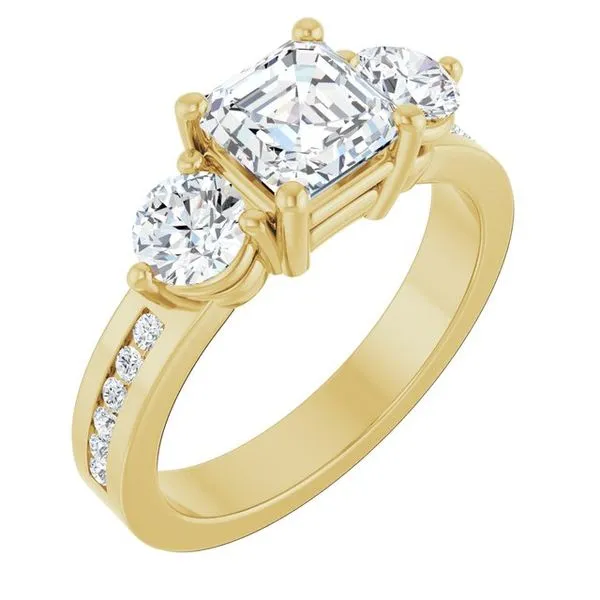 Three-Stone Engagement Ring Northwood Jewelers Northwood, OH