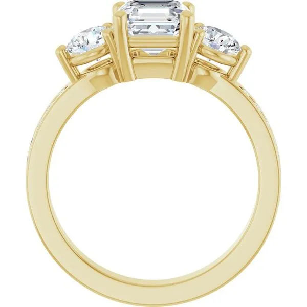 Three-Stone Engagement Ring Image 2 Northwood Jewelers Northwood, OH