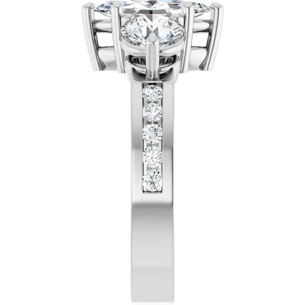 Three-Stone Engagement Ring Image 4 Northwood Jewelers Northwood, OH