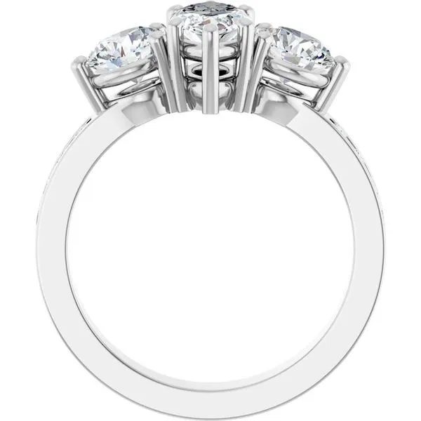 Three-Stone Engagement Ring Image 2 Paul James Jewelers Angels Camp, CA