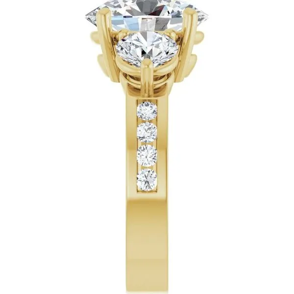 Three-Stone Engagement Ring Image 4 The Ring Austin Round Rock, TX