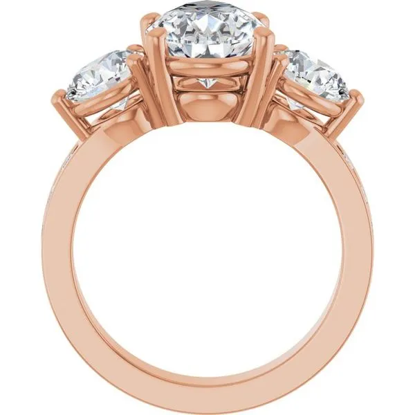 Three-Stone Engagement Ring Image 2 Berilian Jewelers Folsom, CA