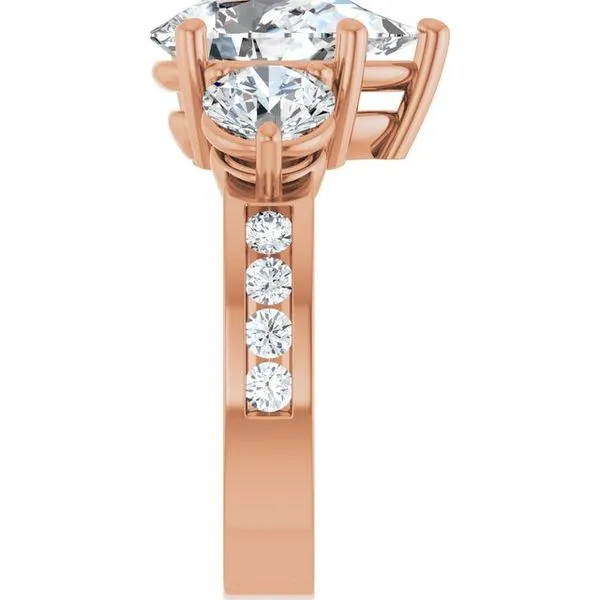 Three-Stone Engagement Ring Image 4 Berilian Jewelers Folsom, CA