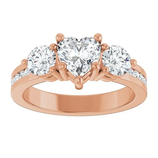 Three-Stone Engagement Ring Image 3 Jimmy Smith Jewelers Decatur, AL