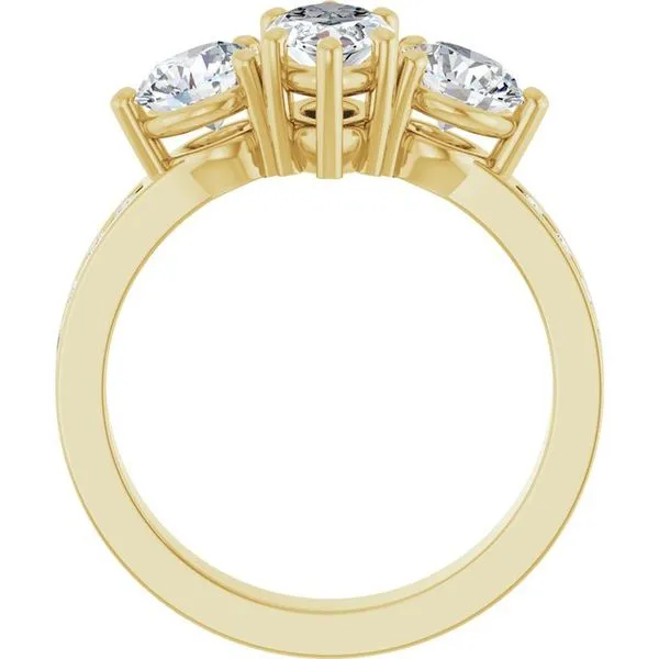 Three-Stone Engagement Ring Image 2 The Ring Austin Round Rock, TX