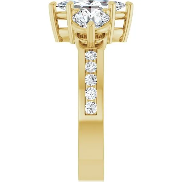 Three-Stone Engagement Ring Image 4 The Ring Austin Round Rock, TX