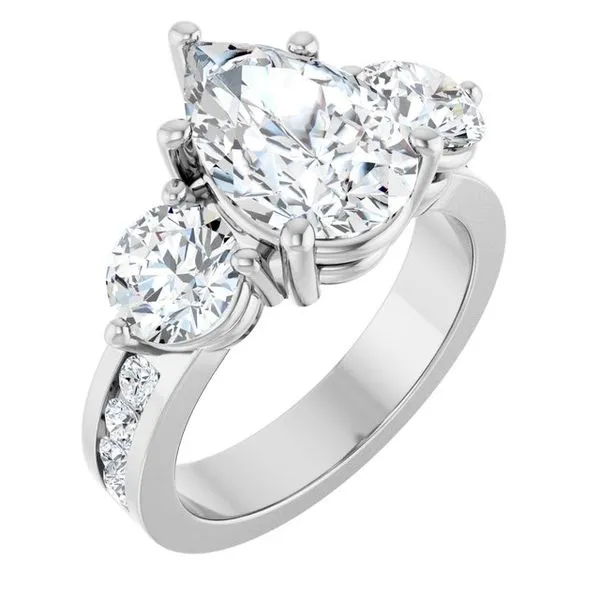 Three-Stone Engagement Ring Northwood Jewelers Northwood, OH