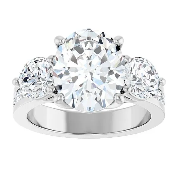 Three-Stone Engagement Ring Image 3 The Ring Austin Round Rock, TX