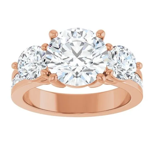 Three-Stone Engagement Ring Image 3 The Ring Austin Round Rock, TX