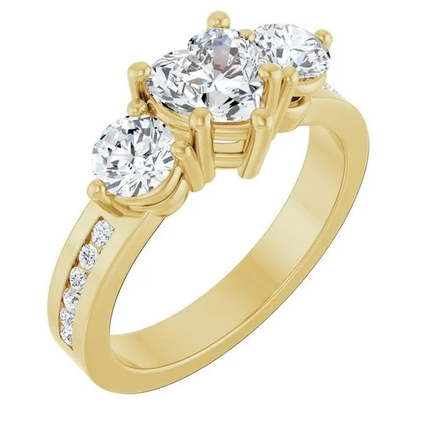 Three-Stone Engagement Ring Arezzo Jewelers Elmwood Park, IL