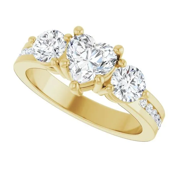 Three-Stone Engagement Ring Image 5 The Ring Austin Round Rock, TX