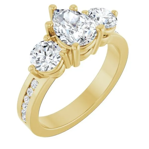 Three-Stone Engagement Ring Northwood Jewelers Northwood, OH