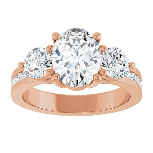 Three-Stone Engagement Ring Image 3 The Ring Austin Round Rock, TX