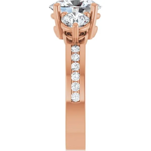 Three-Stone Engagement Ring Image 4 Austin's Fine Diamonds & Jewelry Lyndhurst, NJ