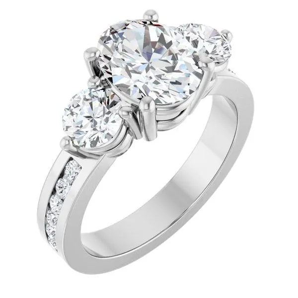 Three-Stone Engagement Ring Arezzo Jewelers Elmwood Park, IL