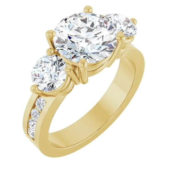 Three-Stone Engagement Ring Paul James Jewelers Angels Camp, CA