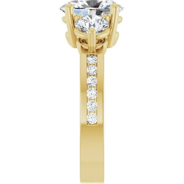 Three-Stone Engagement Ring Image 4 The Ring Austin Round Rock, TX