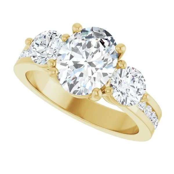 Three-Stone Engagement Ring Image 5 Jimmy Smith Jewelers Decatur, AL