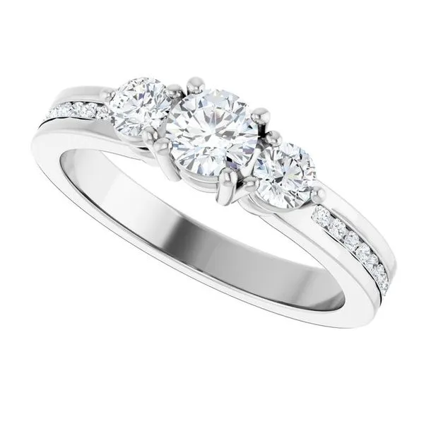 Three-Stone Engagement Ring Image 5 The Ring Austin Round Rock, TX