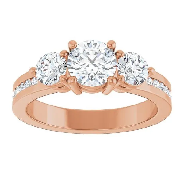 Three-Stone Engagement Ring Image 3 The Ring Austin Round Rock, TX