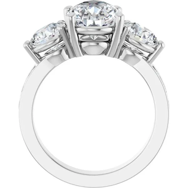 Three-Stone Engagement Ring Image 2 Clater Jewelers Louisville, KY