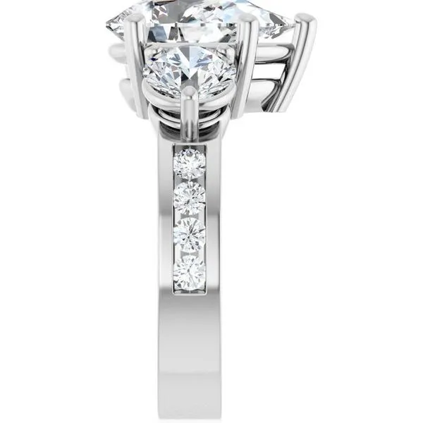 Three-Stone Engagement Ring Image 4 Clater Jewelers Louisville, KY